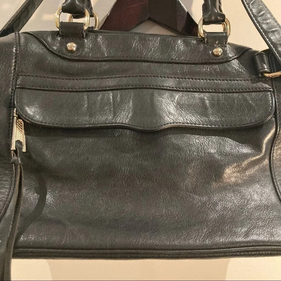 REBECCA MINKOFF  Large Leather Satchel w/ Handles and Strap Fun Lining - Picture 4 of 14